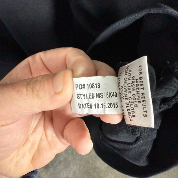 Peter Millar Men’s Interlock Quarter Zip Embroidered Sweater Black/Blue Large - Picture 8 of 9